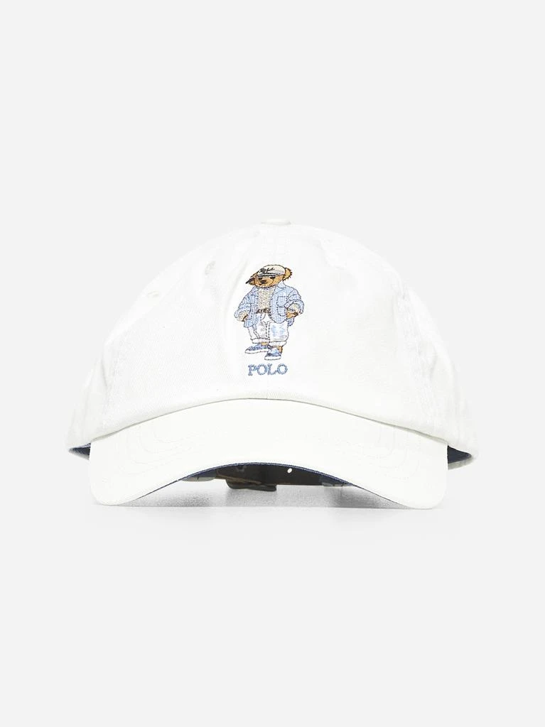 Ralph Lauren White twill Polo Bear cap 1