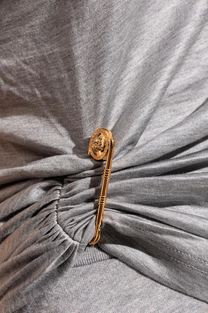 Versace Versace Safety Pin Detailed Short-Sleeved Top 5