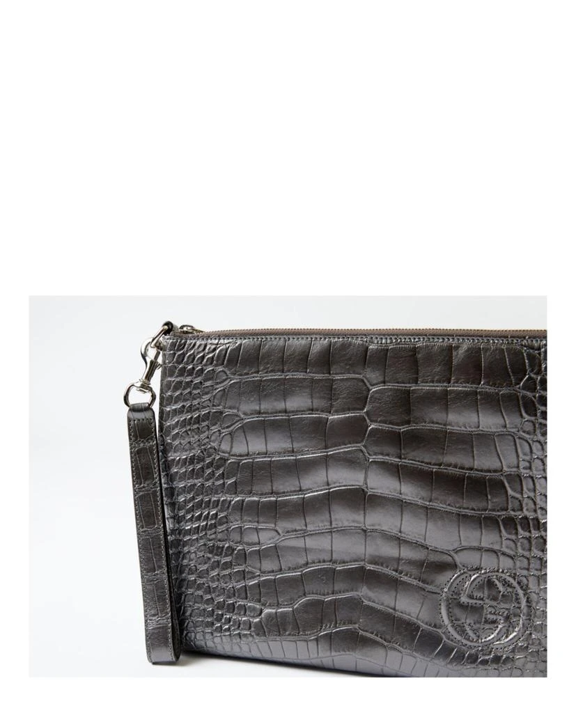 Gucci Small Crocodile Leather Envelope Pouch 4