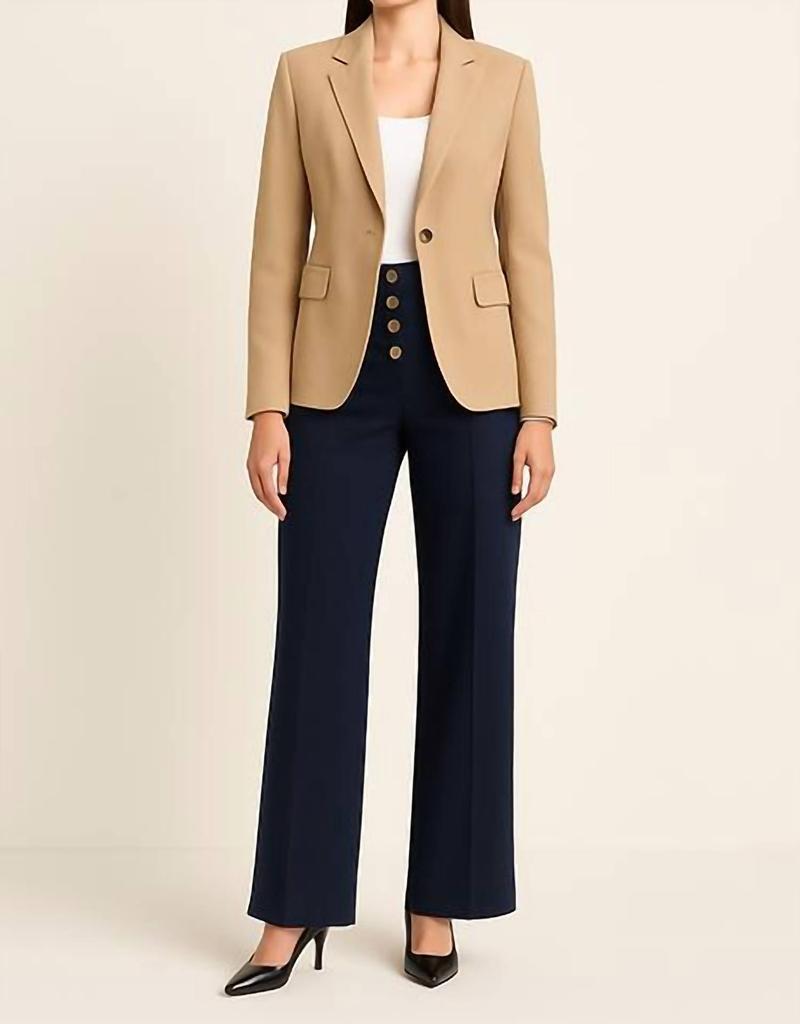 Mac Duggal Mac Duggal - High Waisted Button Front Trouser