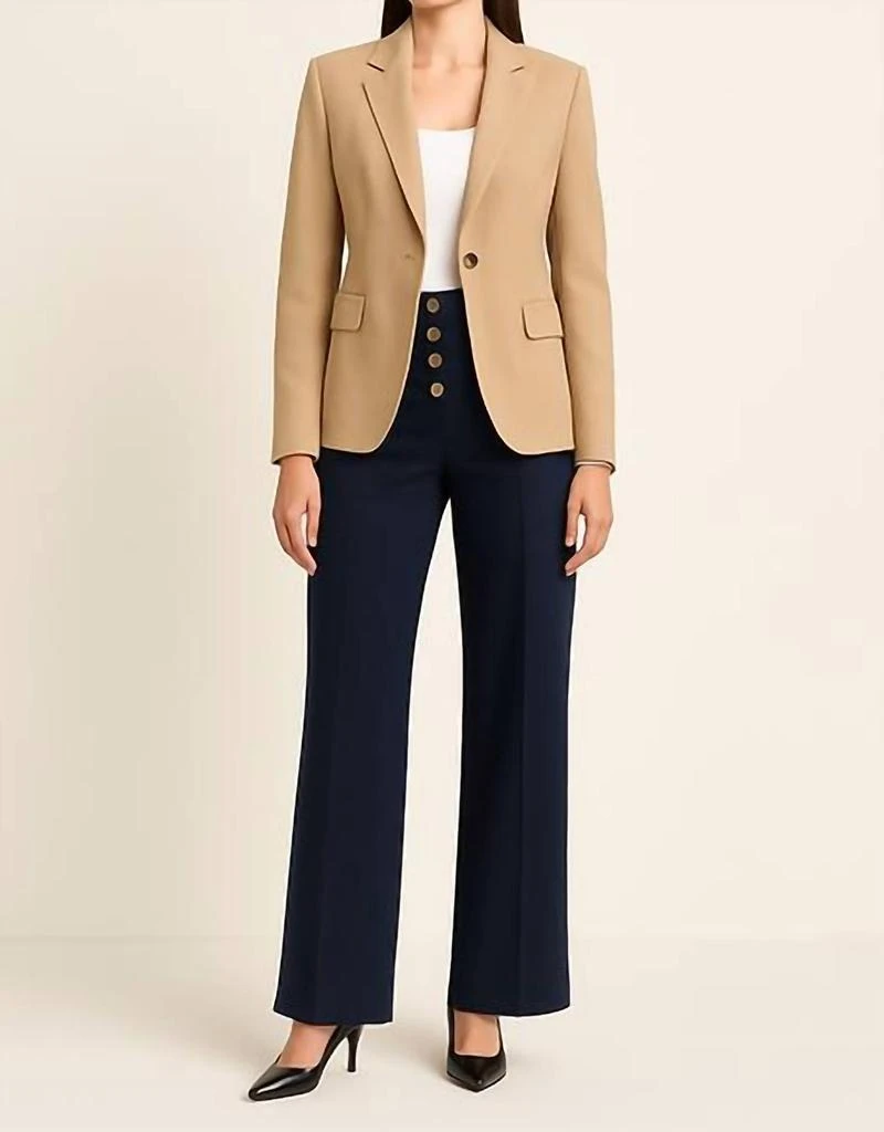 Mac Duggal Mac Duggal - High Waisted Button Front Trouser 1