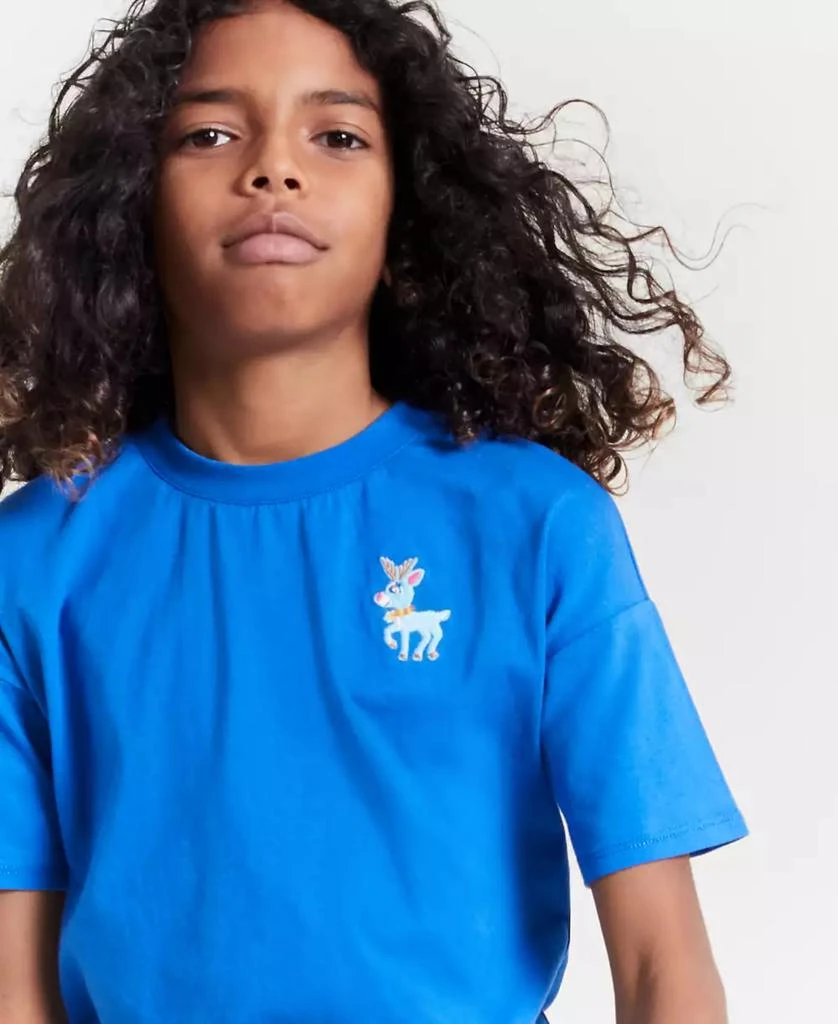 Macy's Thanksgiving Day Parade Little & Big Kids Tiptoe Reindeer Crewneck T-Shirt, Created for Macy's 5