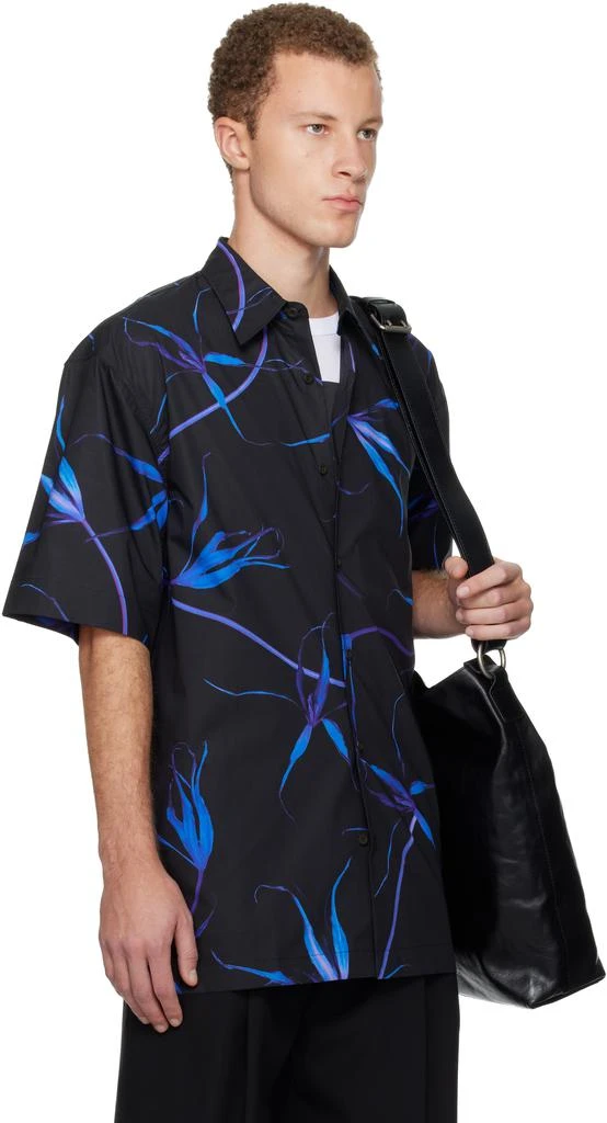 Dries Van Noten Black Tulip Print Shirt 2