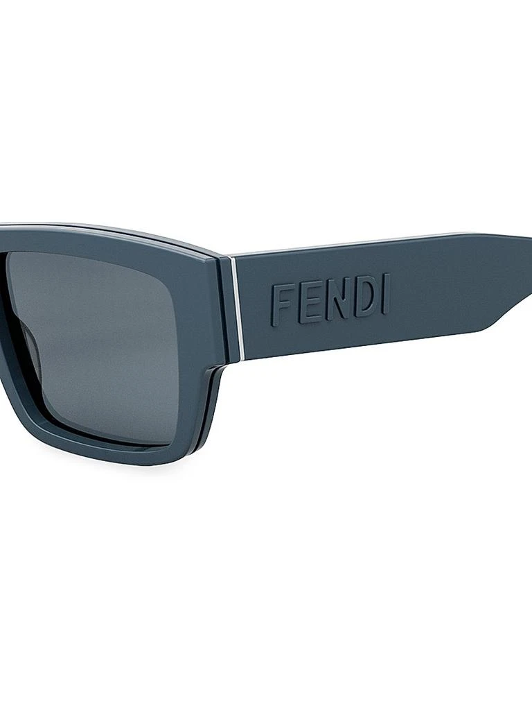 Fendi Signature 53MM Rectangular Sunglasses 3