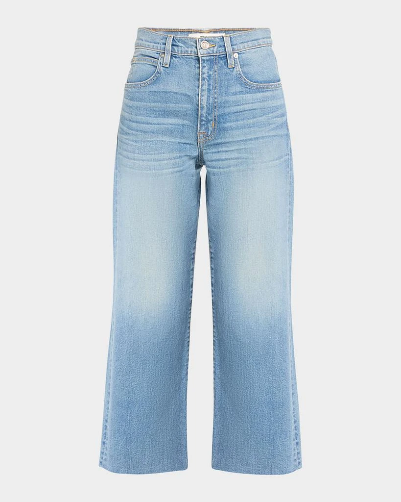 SLVRLAKE Grace Wide Ankle Jeans with Raw Hem 1