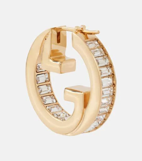 Gucci Gucci Blondie embellished hoop earrings 5