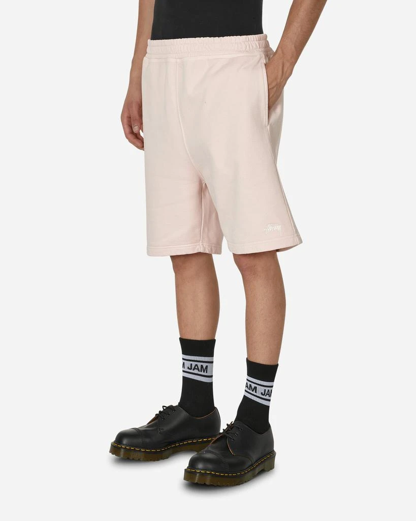 STUSSY Overdyed Stock Logo Sweatshorts Light Pink 2