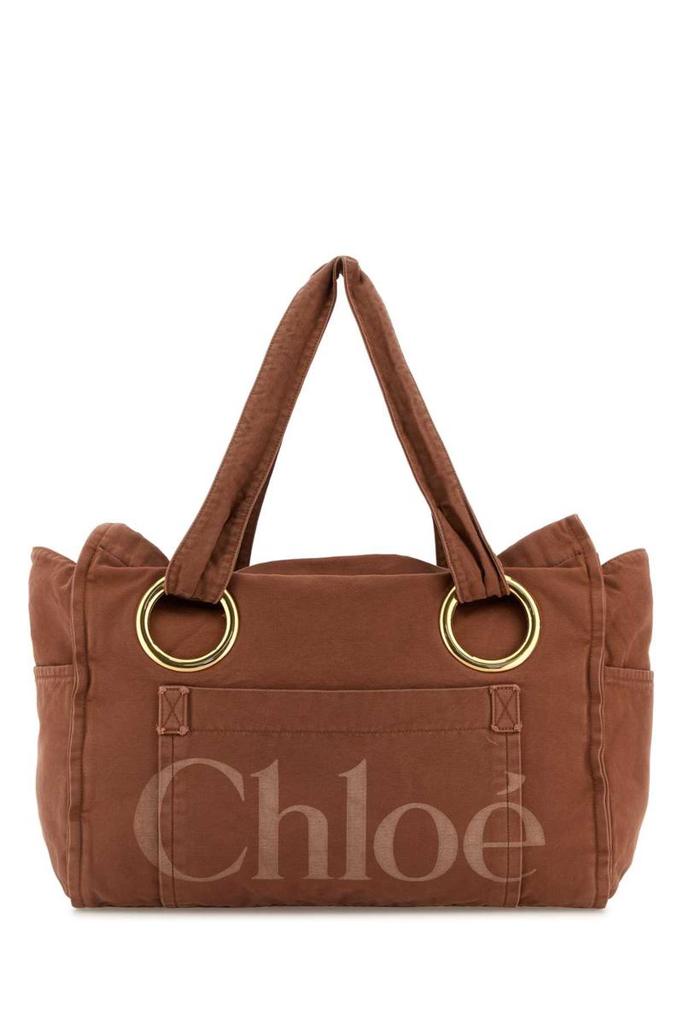 【CHLOE】SENSE SMALL BASKET BAG Chloé Sense Small Raffia & Leather Basket Tote