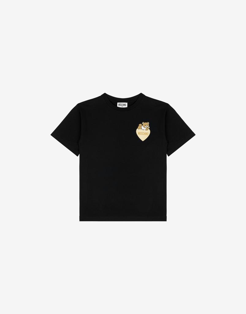 Moschino Teddy Heart Cotton Jersey Maxi T-shirt