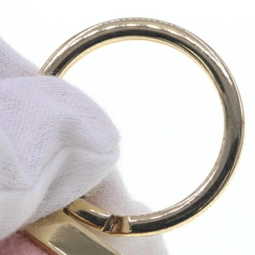 Salvatore Ferragamo gold pink Leather Metal Keyring (Pre-Owned) 6