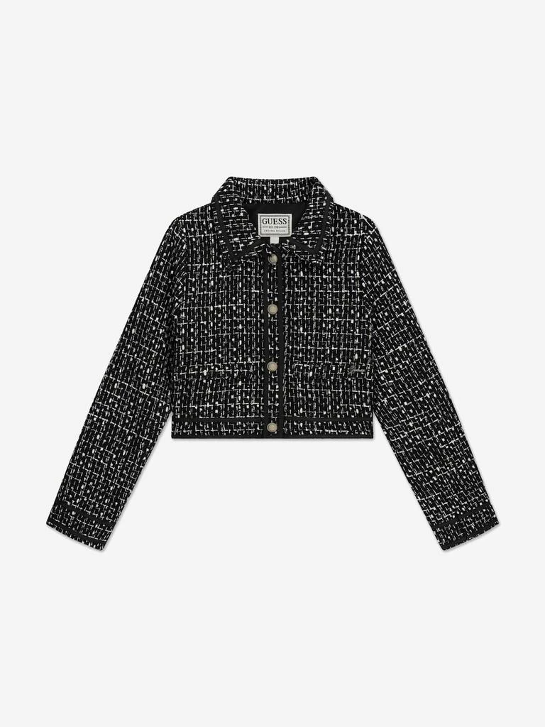 GUESS Guess Girls Tweed Blazer in Black