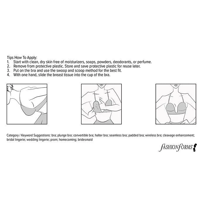 Fashion Focus Backless U-Plunge Strapless Bra 5