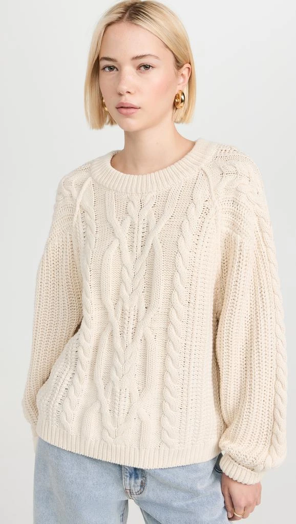 Free People Frankie Cable Pullover 6