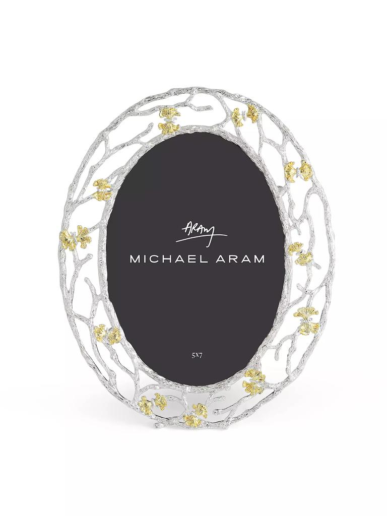 Michael Aram Butterfly Ginkgo Luxe Oval Picture Frame