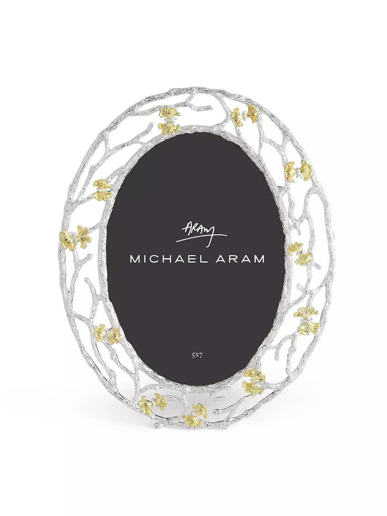 Michael Aram Butterfly Ginkgo Luxe Oval Picture Frame 1