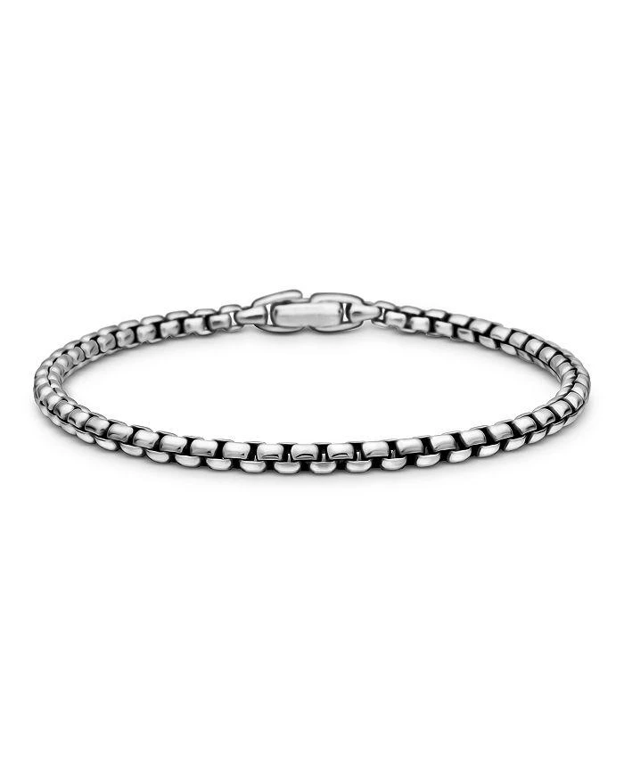 David Yurman Men
s Box Chain Bracelet in Sterling Silver, 4mm