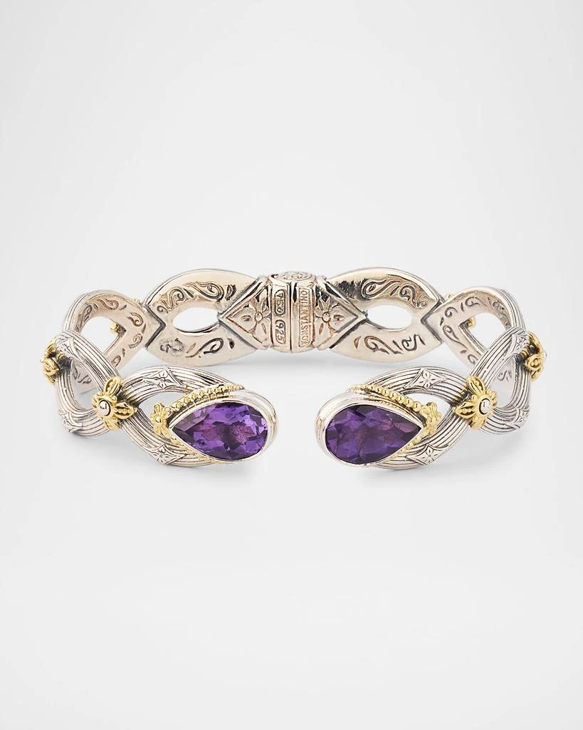 Konstantino Kynma Amethyst Cuff Bracelet