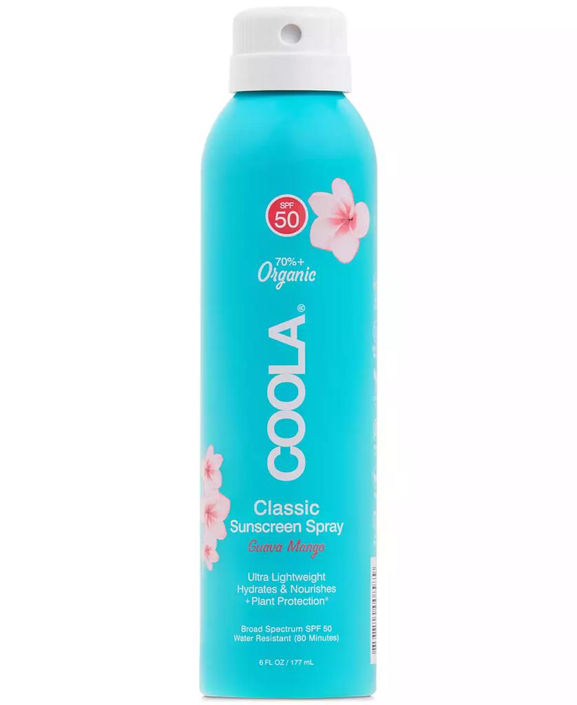 Coola Classic Body Sunscreen Spray SPF 50 - Guava Mango, 6 oz.