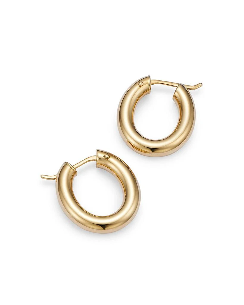 Roberto Coin 18K Yellow Gold Oval Hoop Earrings 3