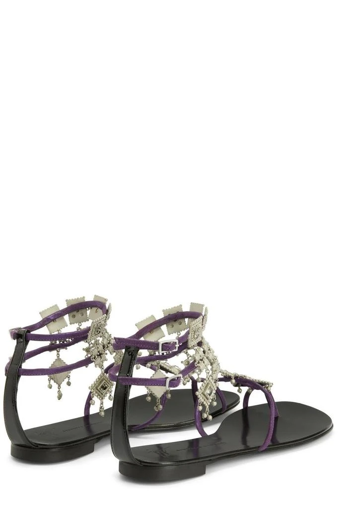 Giuseppe Zanotti Giuseppe Zanotti Embellished Suede Sandals 3