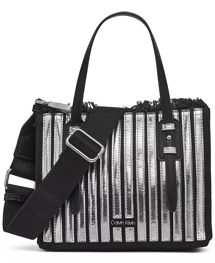 Calvin Klein Modern Essentials Pieced Metallic Mini Tote 1