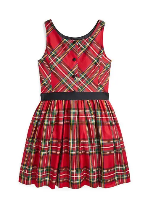 Ralph Lauren Girls 7-16 Plaid Twill Dress 2