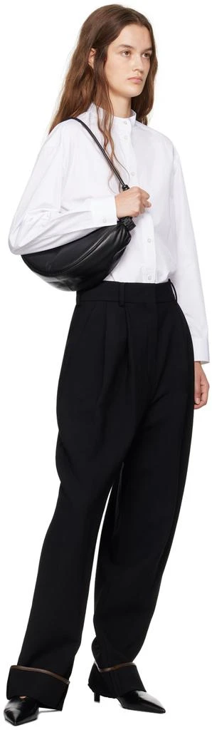 Victoria Beckham Black Puffy Half Moon Bag 4