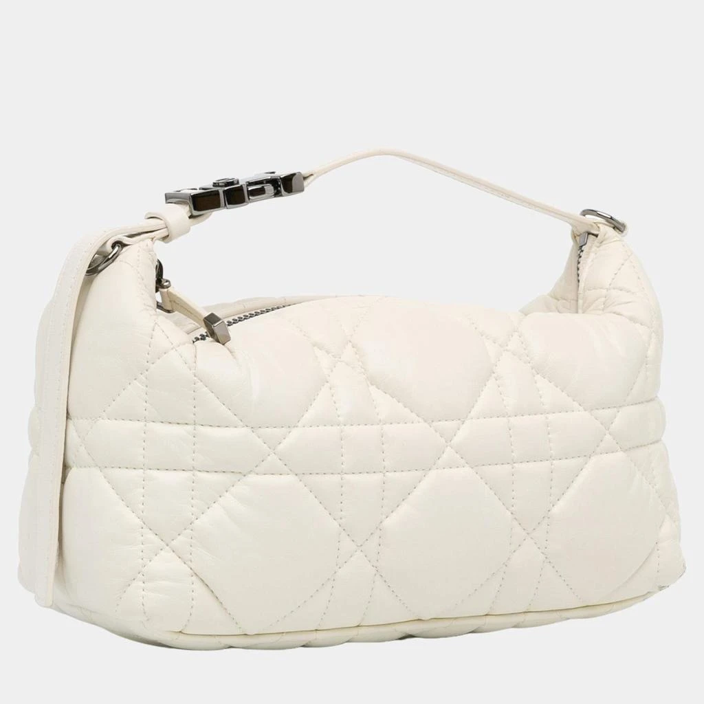 Dior Dior White Calfskin Macro-Cannage DiorTravel Nomad Pouch 2