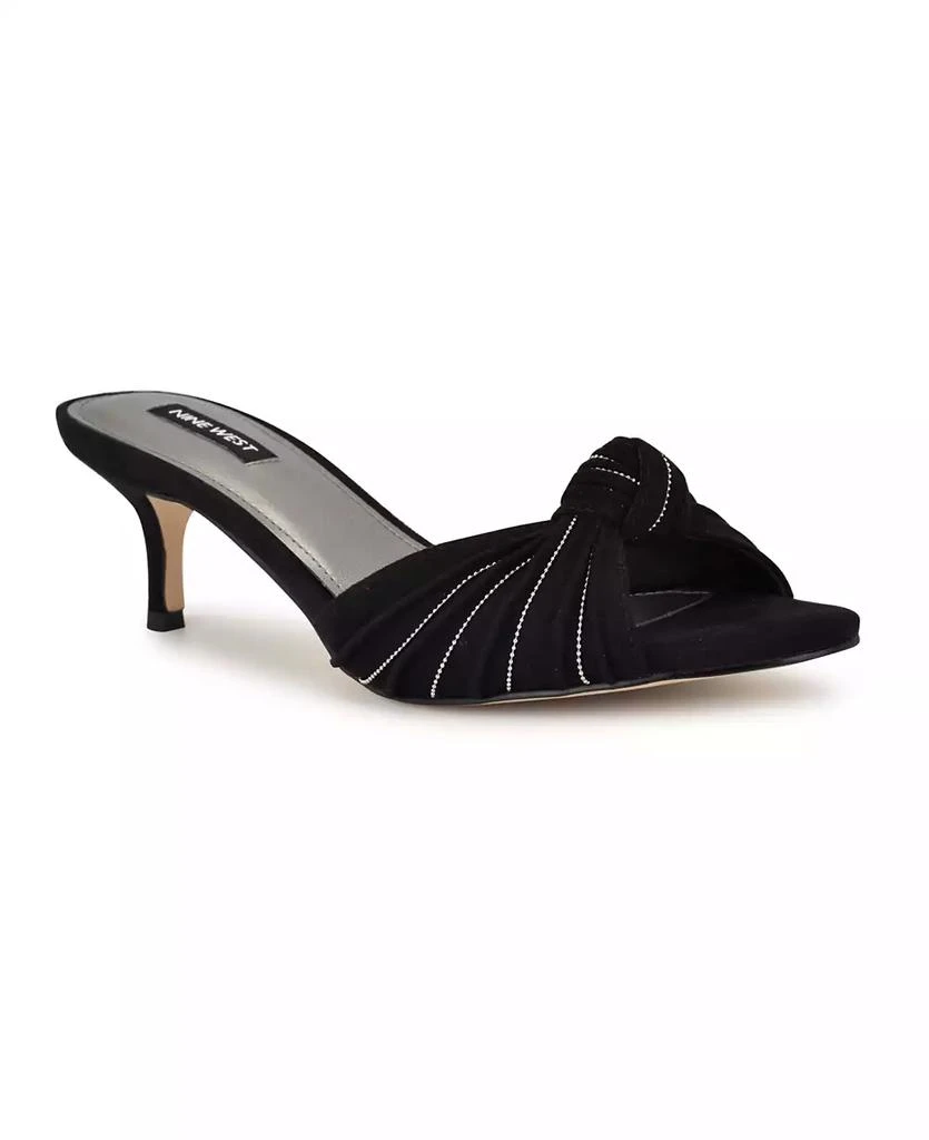 Nine West Women's Laike Kitten Heel Slip-On Dress Sandals 1