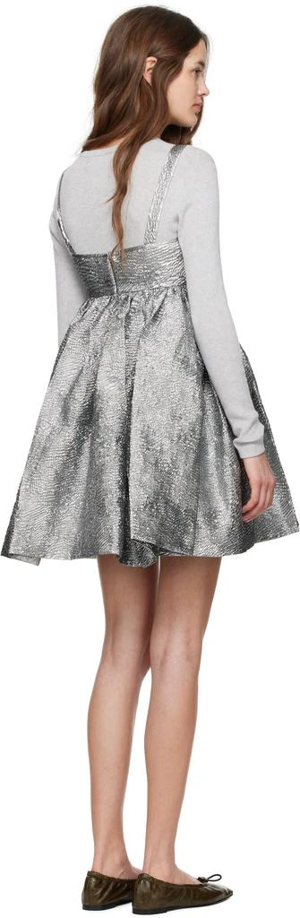 CECILIE BAHNSEN Silver Onique Minidress 3