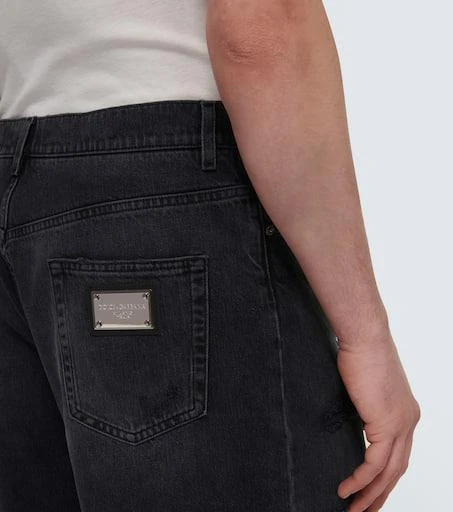 Dolce 
Gabbana Distressed denim shorts 5