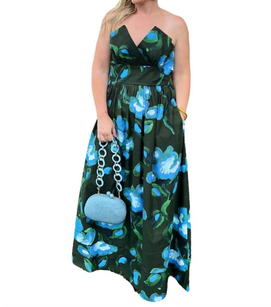 De Loreta Charro Dress In Recuerdos Verde