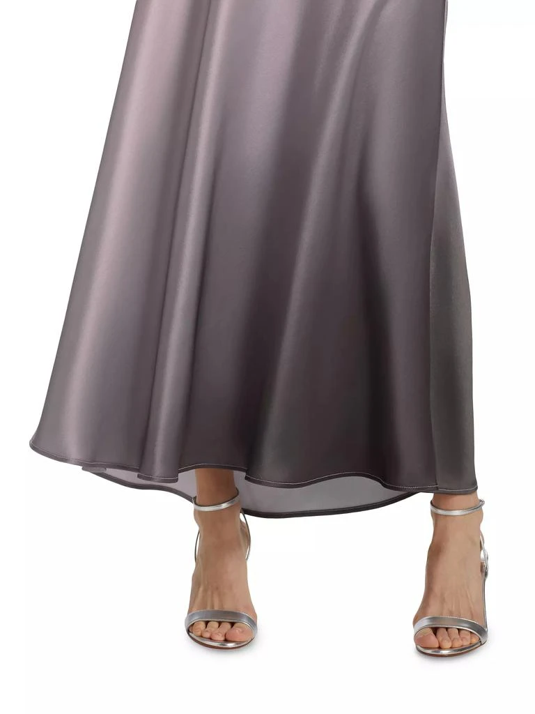 CAMI NYC Prue Ombré Satin Maxi Skirt 6