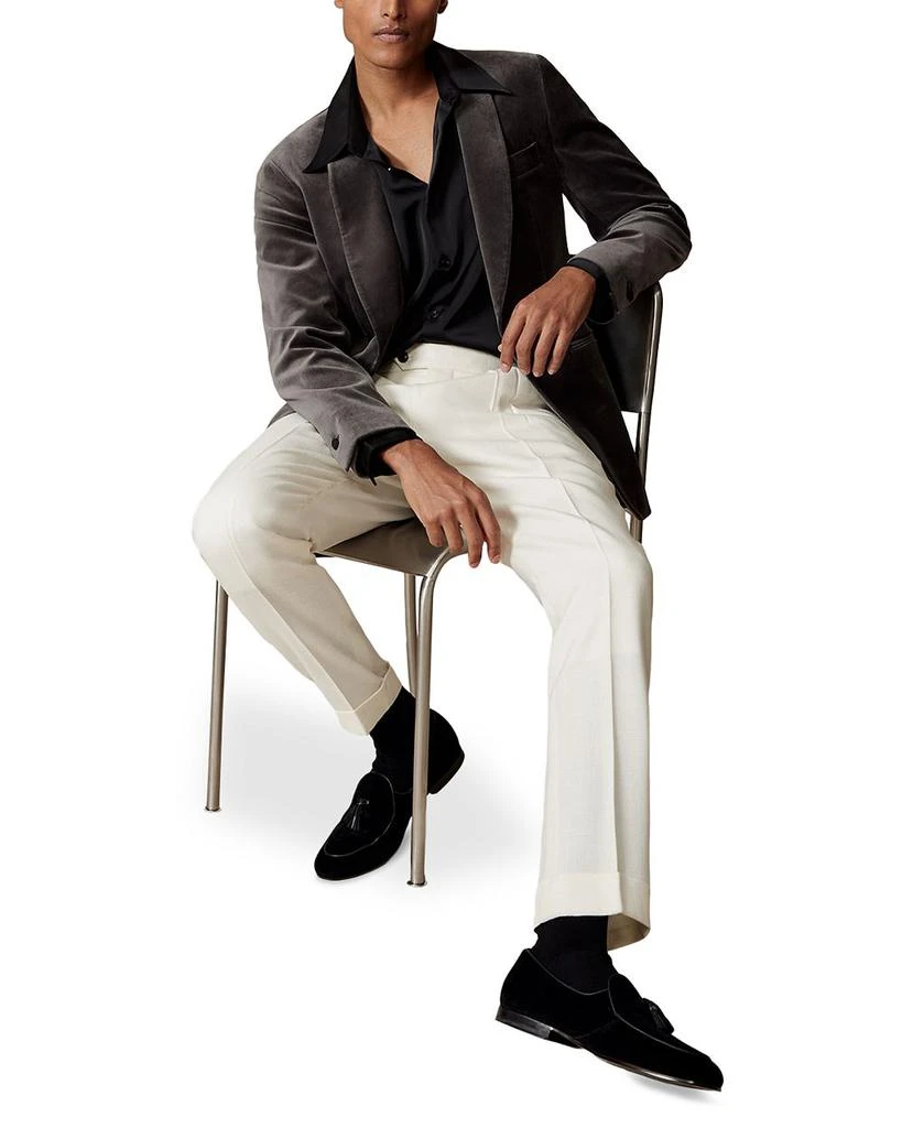 REISS Mount Velvet Tailored Fit Shawl Blazer 3