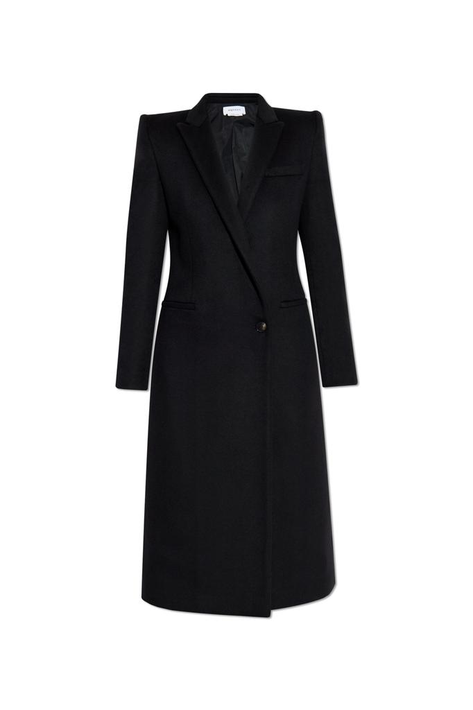 コート ALEXANDER MCQUEEN BLACK FELT COAT Women's Double-breasted Wool Felt Coat in Black | McQueen US