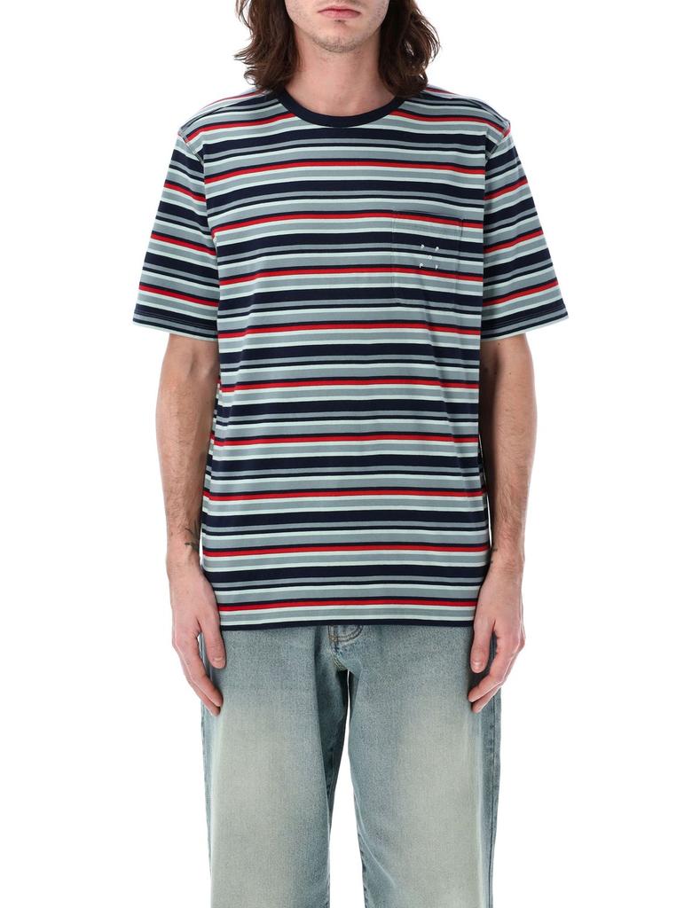 Pop Trading Company Pop Trading Company Striped Pocket Tee