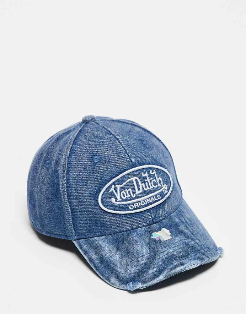 Von Dutch Von Dutch DB Denever washed cap in denim