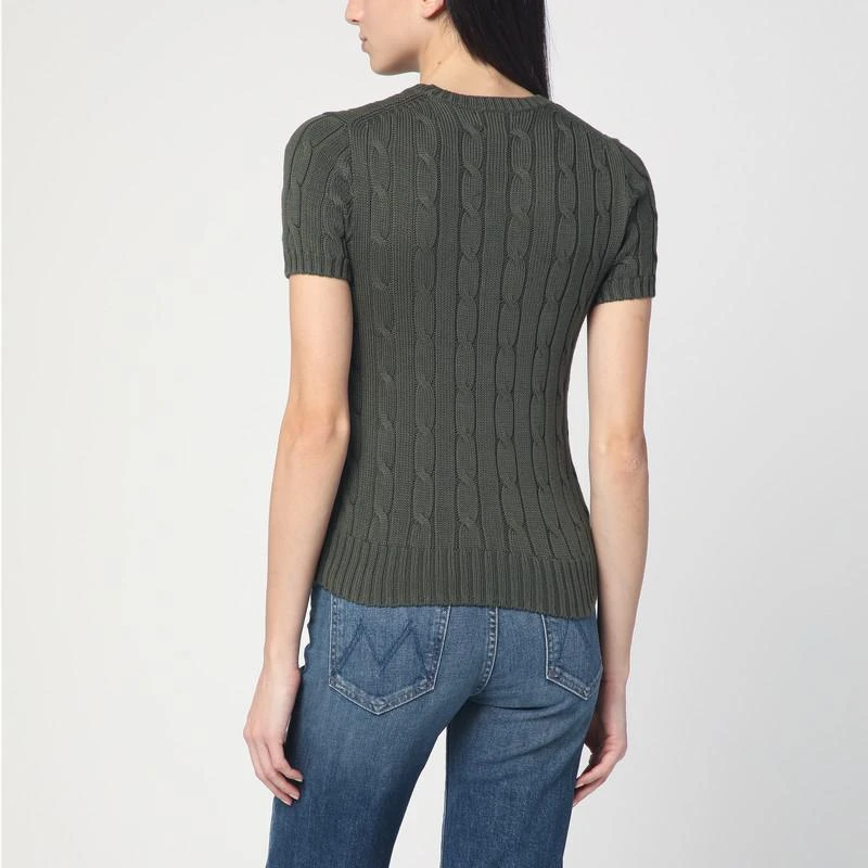 Ralph Lauren Olive green cable knit sweater 4