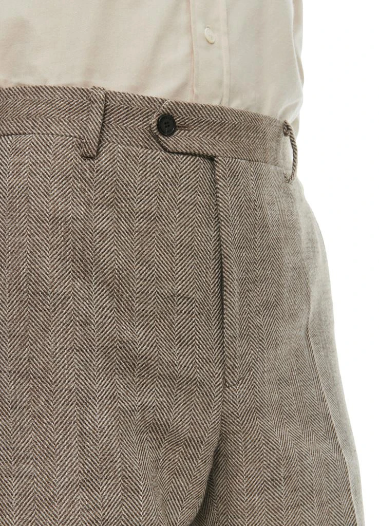 Fursac Wool trousers with herringbone 4