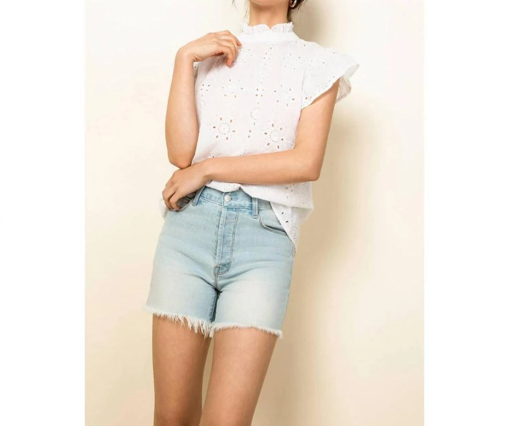 THML Thml - Eyelet Ruffle Sleeve Top 2
