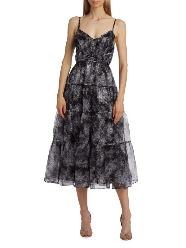 Shop Holiday Livvy Silk Floral Midi-Dress on Sale at BeyondStyle