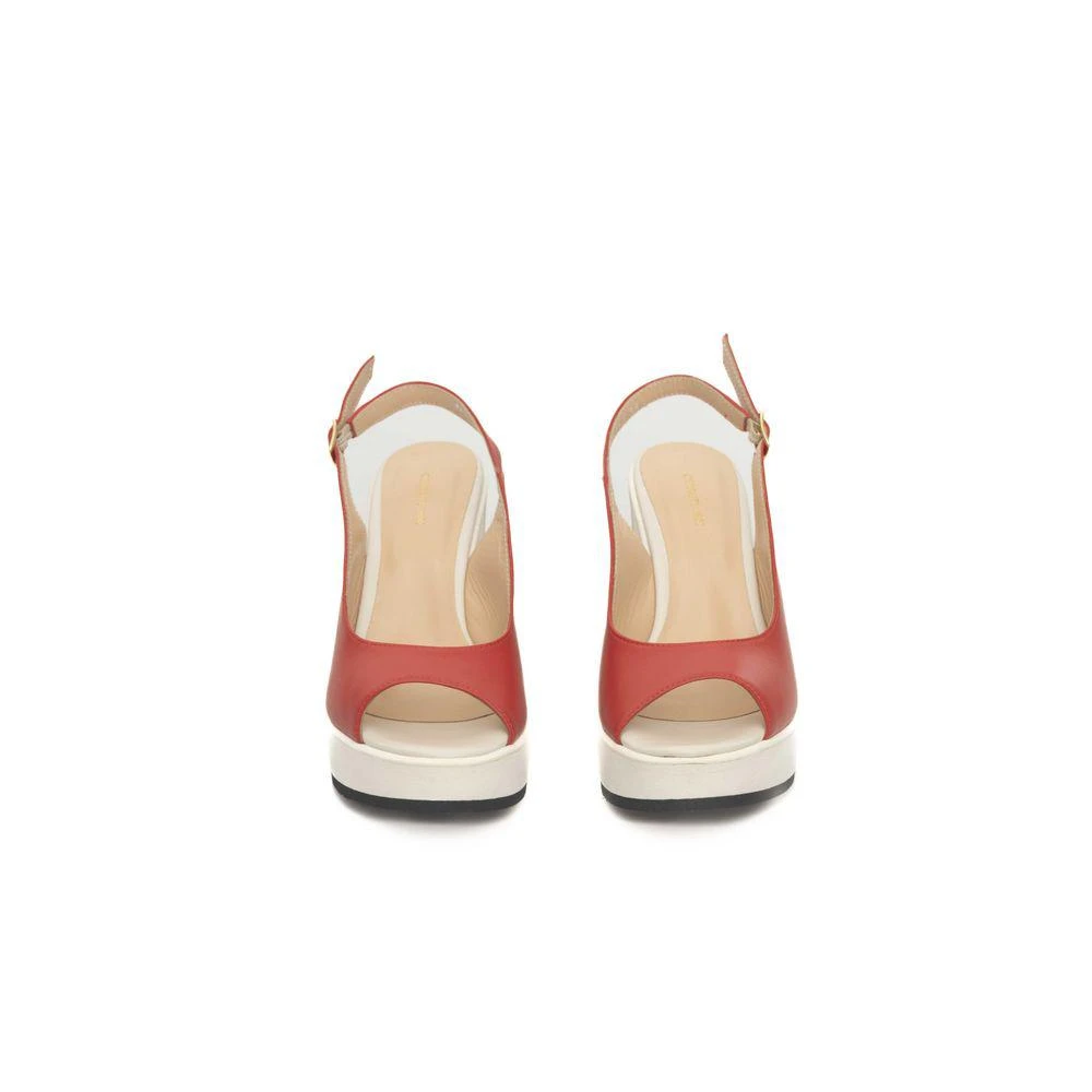 Cerruti Cerruti 1881 Red CALF Leather Sandal 2