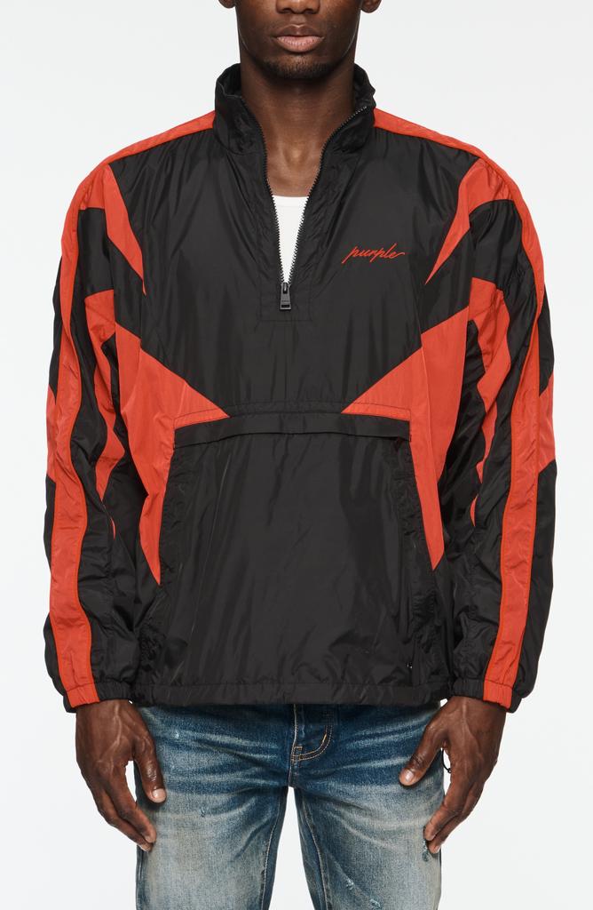 ジャケット・アウター VAQUERA Windbreaker Black Red Shop Black & Red Windbreaker Jacket on Sale at BeyondStyle – Get