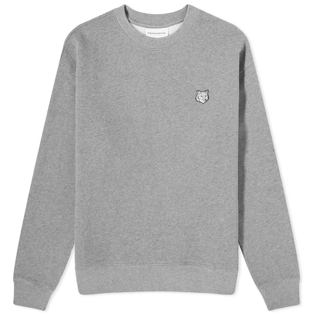 Maison Kitsune Maison Kitsune Bold Fox Head Patch Comfort Crew Sweat 1
