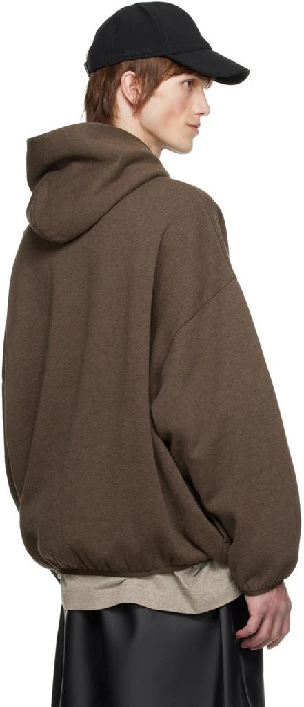 Essentials Brown Elasticized Hoodie 3