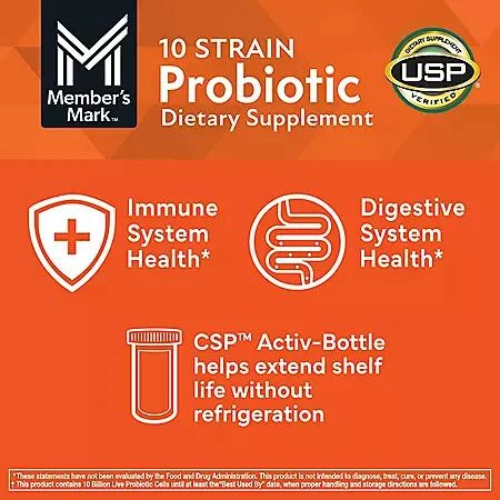 Member's Mark Member's Mark 10 Strain Probiotic Capsules, 84 ct. 6