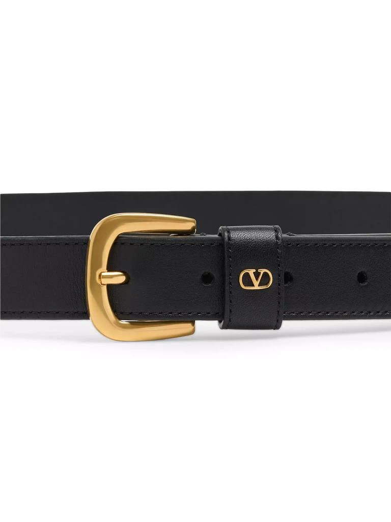 Valentino VLogo Signature Belt in Shiny Calfskin 25MM 4