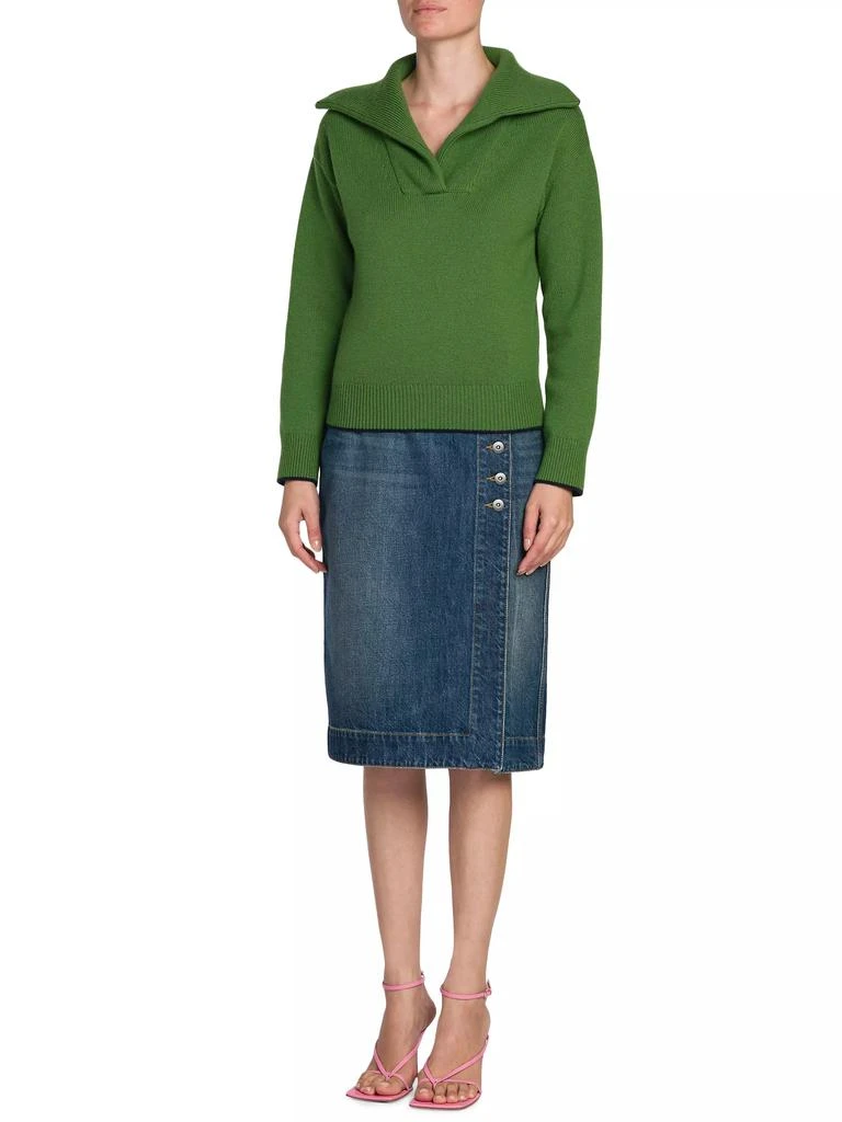 Bottega Veneta Denim Wrap Cargo Skirt 2