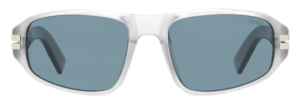 Zegna Men's Lanyard Sunglasses EZ0262 20A Transparent Gray 58mm 2