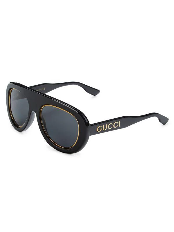 Gucci 54MM Round Aviator Sunglasses 2
